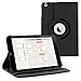 iPad Mini Case by KIQ (TM) 360 Degree Rotating Synthetic Leather Case Cover for Apple iPad Mini 1/2/3 - Black