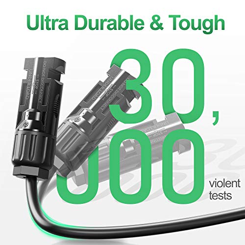 POWISER Conectores solares Y Branch Cabo adaptador paralelo de 1 a 3 conectores de painel solar, con