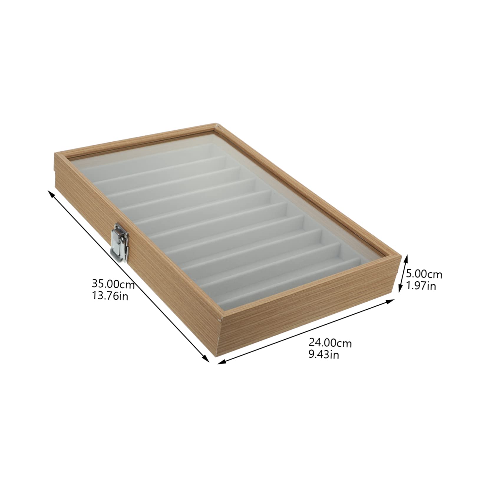 Alipis Caja de Almacenamiento de Joyas Transparente Tapa de Expositor de Collares y Pulseras Organizador para Anillos y Aretes para Joyas y Otras