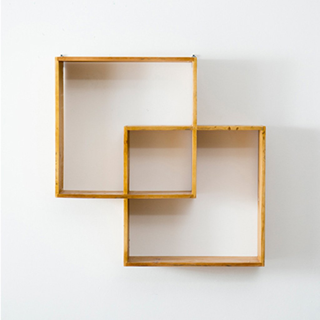 HUHUjb Display Shelf, Shelf American Style Creative Restaurant Wall Decoration Wall On The Wall Bedroom Room Decorations Solid Wood Incorporated Personality hjb