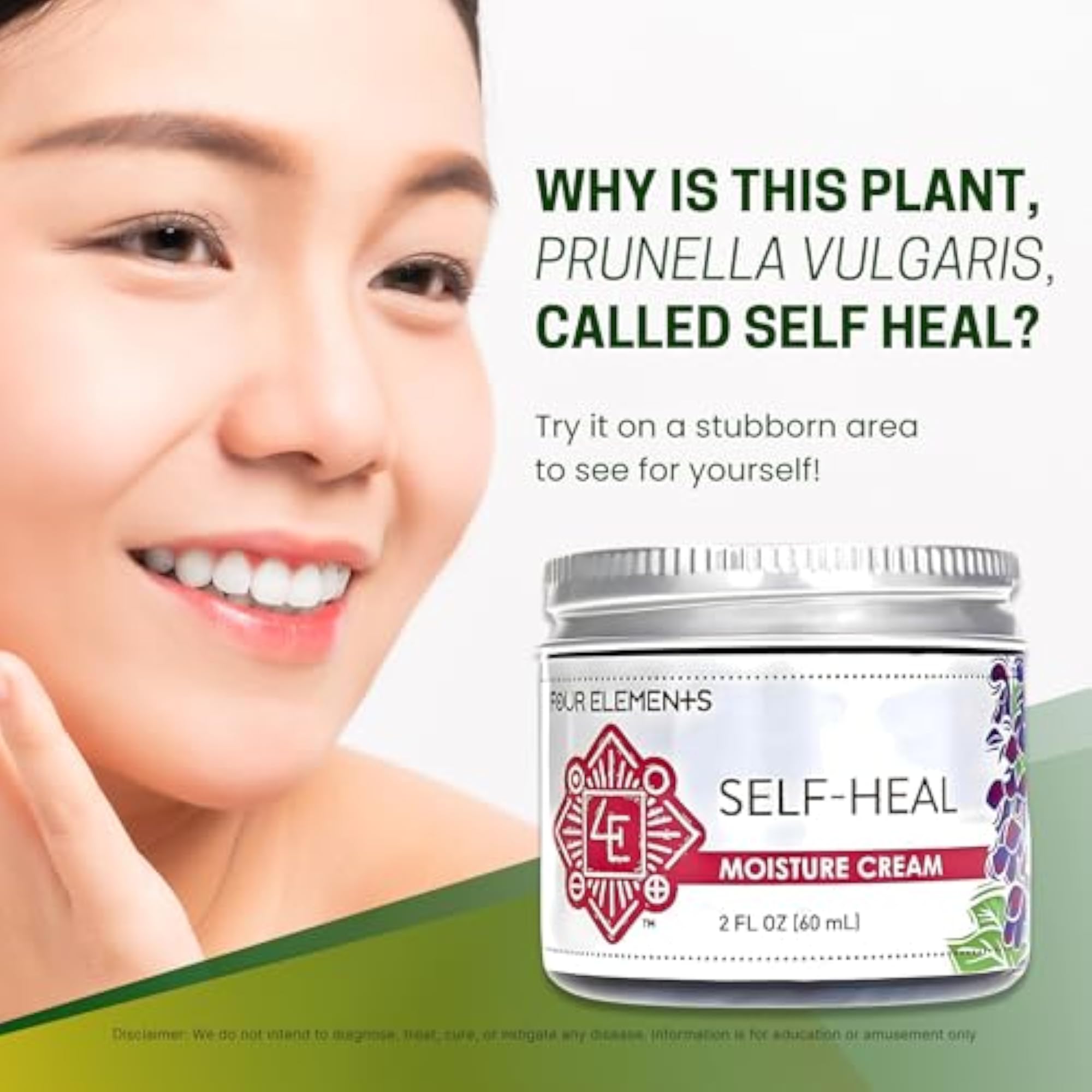 Self Heal Cream Organic Herbals 2 oz Cream