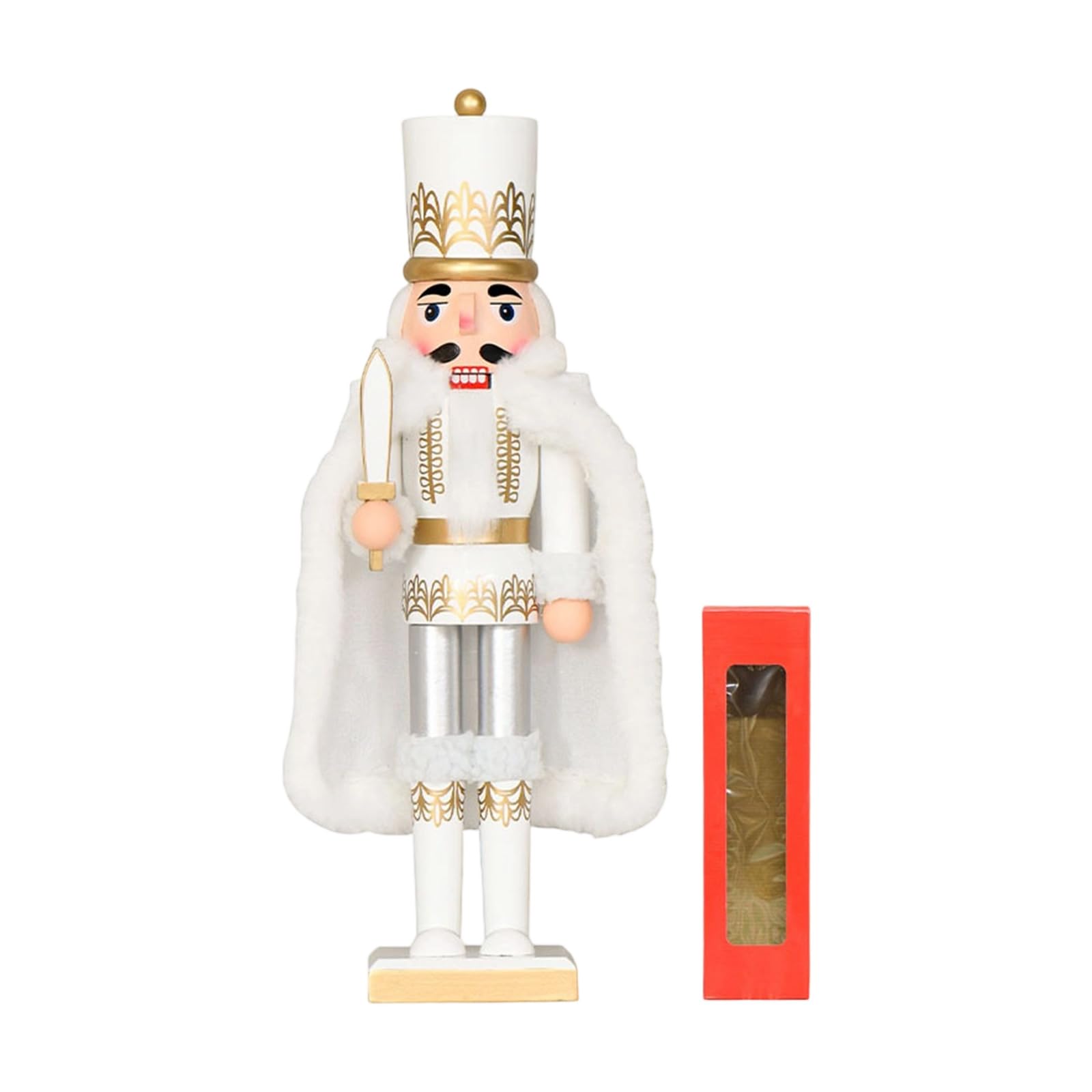 ZEPFJHE Christmas Nutcrackers Ornament Wooden Soldier Nutcrackers Figure Christmas Decorations Xmases Nut Crackers Centerpieces Wooden Ornament