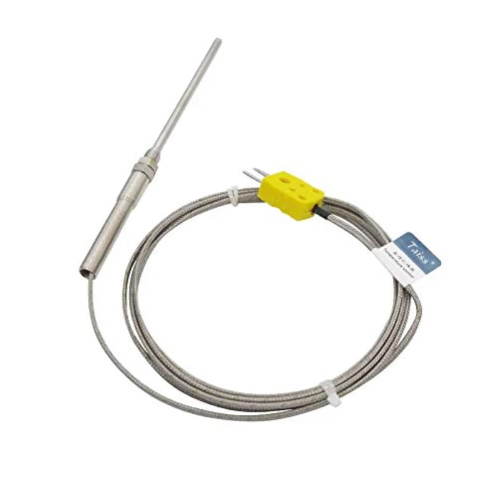 Termistor sonda typu K, termopara, czujnik i miernik temperatury, gwint M8, zakres uszczelnienia od 1 szt. (2 m, 100 mm)