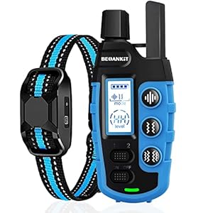 Collar de Adiestramiento para Perros,Collar Recargable con Rango de Control Manual 2600 Metros, 3 Modos de Adiestramiento Efectivos Sonido/Vibración/Fuerte Vibración,Resistente al Agua IP67