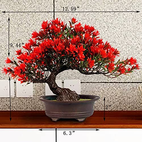 Hvnfum Artificial Plants Fake Bonsai Tree Indoor Plants For Farmhouse Office Home Living Room Feng Shui Decor #TOP2