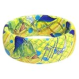 Groove Life Guy Harvey Mahi Skin Silicone Ring - Breathable Rubber Wedding Rings for Men, Lifetime Coverage, Unique Design, Comfort Fit Ring - Size 11