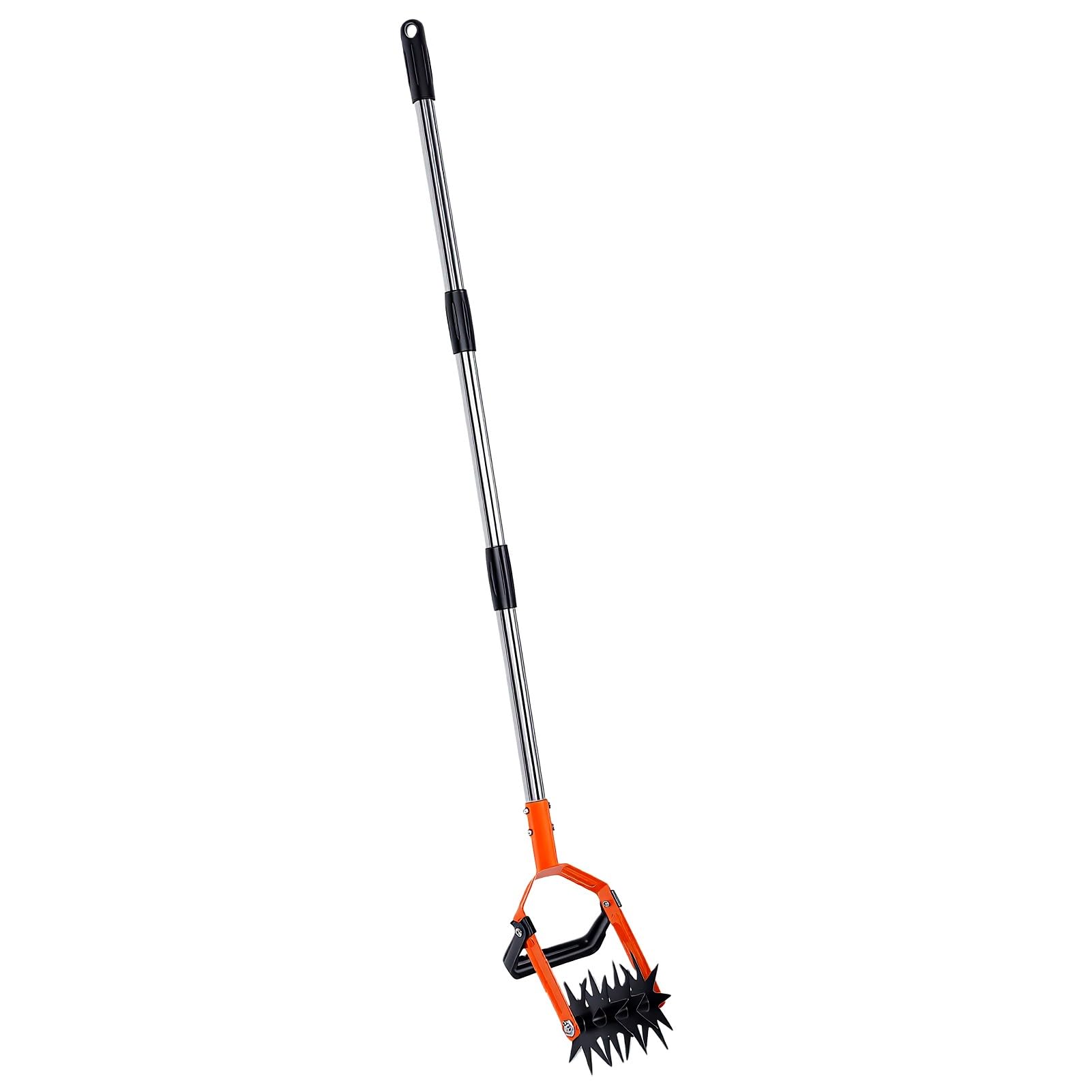 banapoy Coltivatore Rotativo 2 in 1 per Zappatura e Sarchiatura | Coltivatore Rotante da Giardino da 57,48 Pollici, Combina le Funzioni di Dissodamento e Diserbo, 4 Lame, Manico Lungo