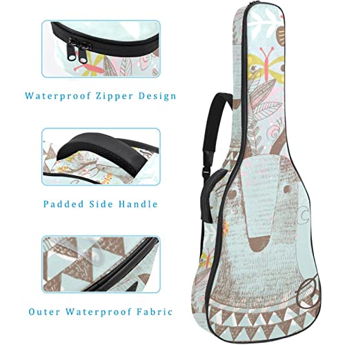Housse de transport étanche pour guitare avec bandoulière réglable Motif cerf, Multicolore 04, 42.9×16.9×4.7 in… - Les Beatles, Paul McCartney, John Lennon, RIngo Starr, George Harrison Housse de transport étanche pour guitare avec bandoulière réglable Motif cerf, Multicolore 04, 42.9x16.9x4.7 in… – Image 5