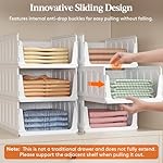 Lifewit Stackable Closet Organizers and Storage Basket for Clothes, Plastic Sweater Storage Bins for Wardrobe, Multifunctional Pants Organizer for RV, Pantry, Bathroom, Kitchen, Dorm, 24L, 6 Pack - Image 2