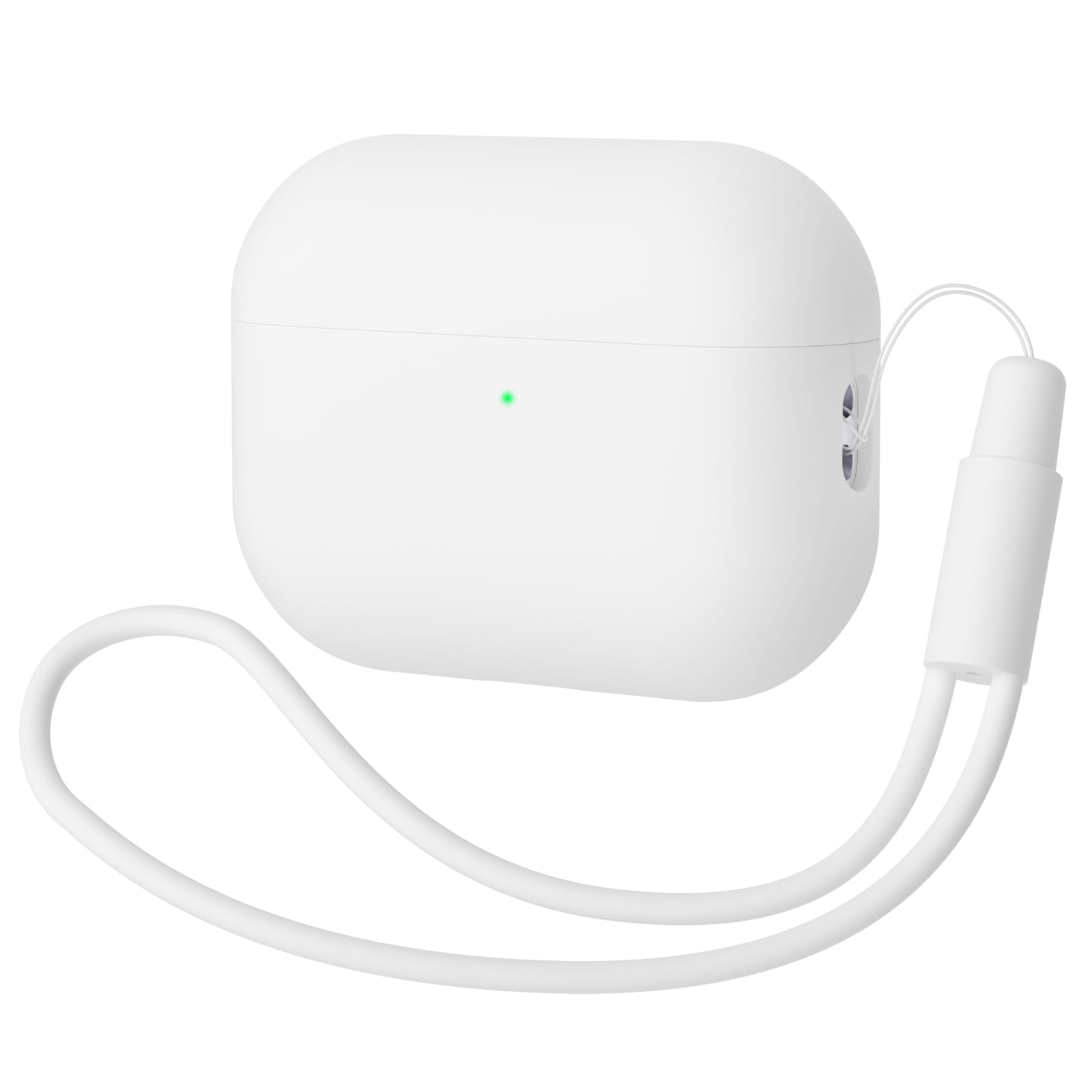 Compatible con Airpods Pro 2 (2022), Anti-rasguños Ultradelgada Fundas Protectora de Silicona para AirPods Pro 2.ª Generación, LED Visible Frontal (Blanco) — view 9