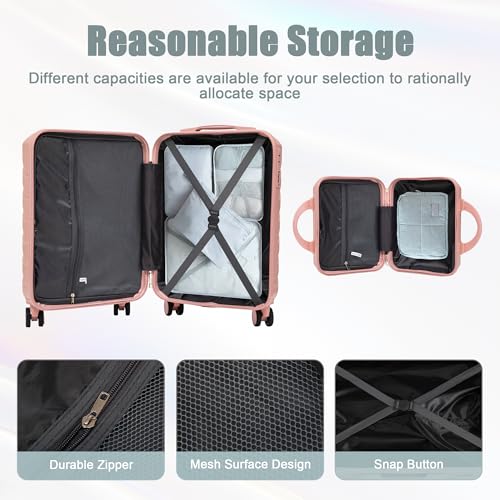 Image of Hardshell Luggage, Lightweight Durable ABS Suitcase, 20 /14 Inch Luggage