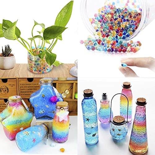 chimoo Wasserperlen 50000 Stücke Wasserperlen für Pflanzen Ungiftig Wiederverwendbare Water Beads Für Pflanzen Kügelchen, Vase Füllstoff und Deko