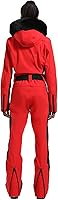 Vista 69 de GSOU SNOW Traje de esquí para mujer, traje de nieve de una pieza, para snowboard, delgado, aislante, impermeable, resistente al viento