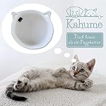 Katzenbett waschbar, Katzenkorb zum Schlafen aus Baumwollseilen, ECO Katzenkörbchen, Hundebett Korb geflochten, Bett für Katzen, Schlafplatz Liegeplatz Bettchen Haustierbett Körbchen Cat Bed weiß – Bild 4