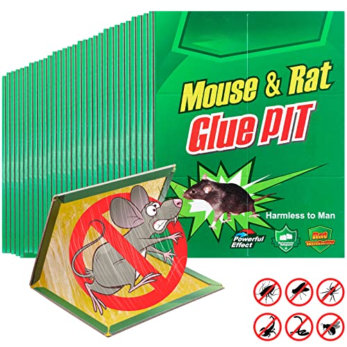 30 Pcs Mouse Traps Mouse Glue Traps With Enhanced Stickiness Sticky Traps For Mice, Rats Sticky Pads Mouse Glue Boards Pest Control Traps For House Indoor Outdoor Easy To Set (30 Pcs, 9.4'' X 6.6'') #TOP12