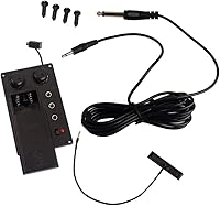 Vista 6 de Bass 1 violín pickup Set violín ecualizador con Piezo Pickup Instrumento musical Accesorios para violín eléctrico piezas violín pickup micrófono