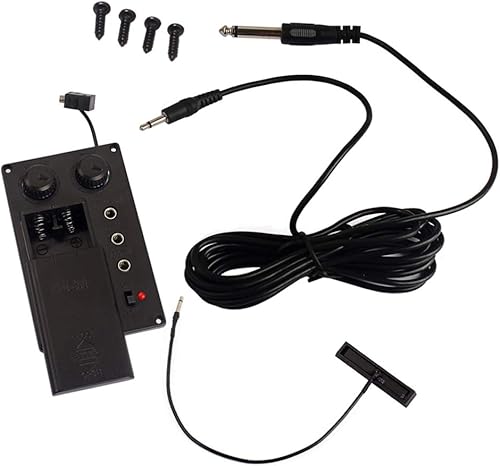 Miniatura 6 de Bass 1 violín pickup Set violín ecualizador con Piezo Pickup Instrumento musical Accesorios para violín eléctrico piezas violín pickup micrófono