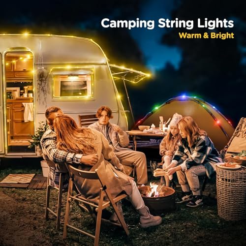 Image of OGERY 2-Pack Camping String Lights 4 in 1, 32.8FT Quick Storage 8 Modes