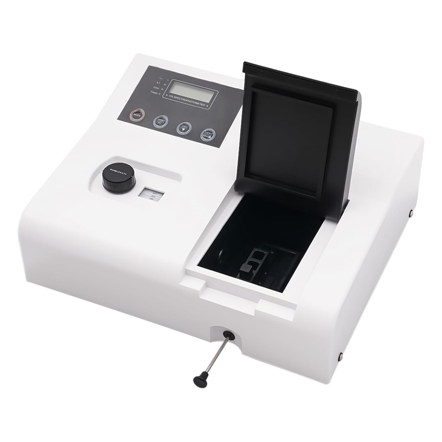 Visible Spectrophotometer 721, Wavelength Range 350-1020nm 6nm Tungsten Lamp, Portable Digital Lab Spectrophotometer, Lab Analytical Equipment Spectrometer, Wavelength accurracy±2nm 110V