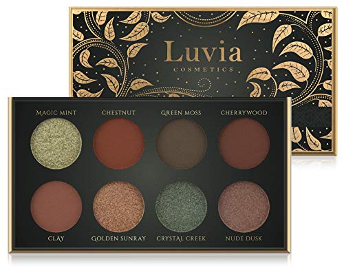 Luvia Lidschatten Palette Matt & Glitzer: Vegan Hidden Forest Eyeshadow,...