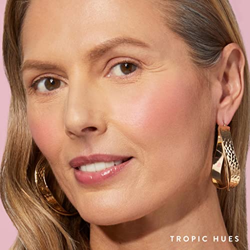 Laura Geller New York Baked Blush-N-Brighten Marbleized Blush- Tropic Hues Creamy Lightweight Satin Finish #TOP1