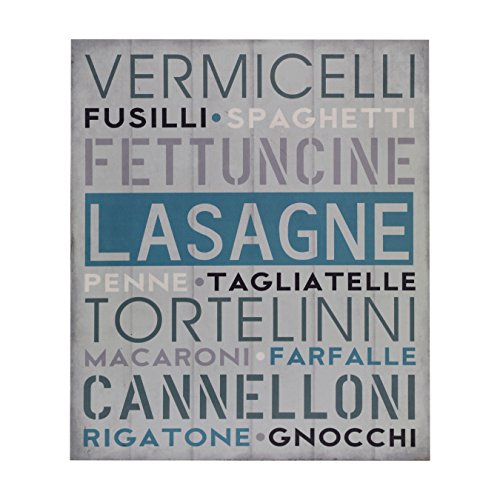 Premier Housewares Lasagne Wall Plaque, Multi-colour