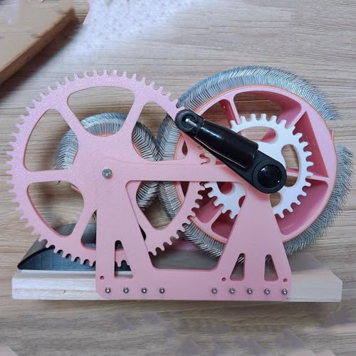 LIULIQ - LIULIQ Manuelle Wollkardiermaschine, Manuelle Wollfilztrommel-Kardiermaschine, Breite Trommel-Kardiermaschine Mit Schneller Farbmischung, Kämmen, Spinnen, Entfernen Von Faserverunreinigungen