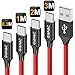 Price comparison product image GIANAC USB C Cabel [4-Pack 0.3M 1M 2M 3M ] 3A USB Type C Charging Cable - Nylon Braided USB C Sync Cable for Galaxy S10/S9/S8+/S8, MacBook, iPad Pro 2018, Sony XZ, HTC 10, OnePlus 5T, Huawei P9 etc.