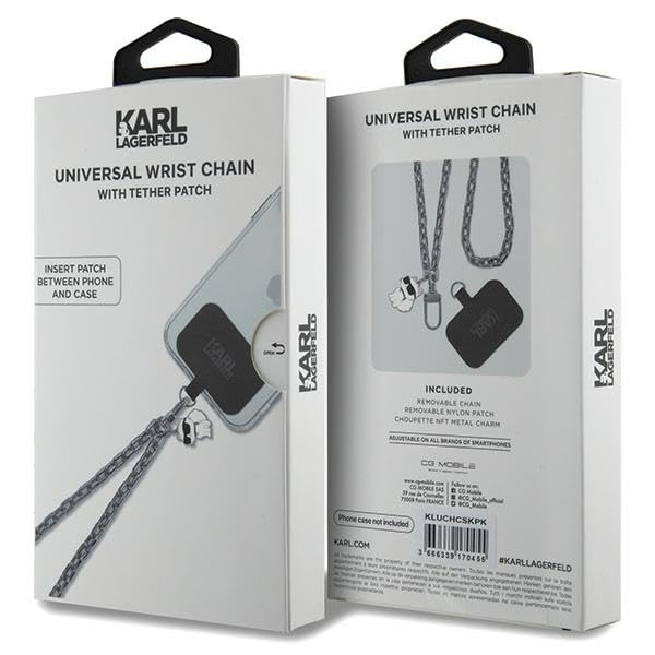 KARL LAGERFELD KLUCHCSKPK Universal correa de mano Choupette Plata