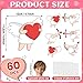 60pcs Valentine's Day Cupid Cutouts Happy Valentine Classroom Bulletin Board Decoration Cupid Photo DIY Craft Cutouts Valentines Day Decorations for Home School Office Wall Door Party Supplies