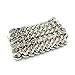 100 Sets Silver Tone Magnetic Purse Snap Clasps Button/Great for Closure Purse Handbag Clothes Sewing Craft No Tools Required 14mm (14YIN100)