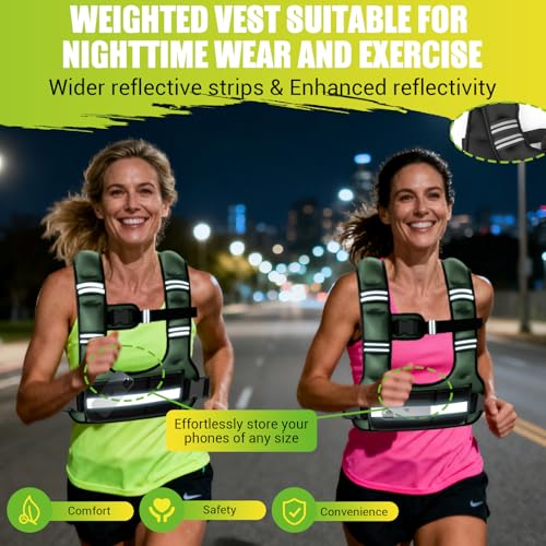 Image of Adjustable Weighted Vest for Women, 6-12lb U-Shaped Weight Vest for Walking