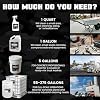 Heavy Concrete Remover Bundle Non-Corrosive Acid Alternative Dissolves Hardened Concrete, Safe on Metal & Paint, 1 Quart Spray + 1 Gallon Refill