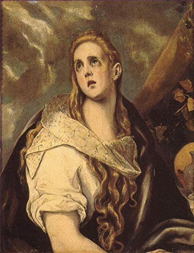Peintures sur toile El Greco Madeleine pénitente tableau huile Renaissance