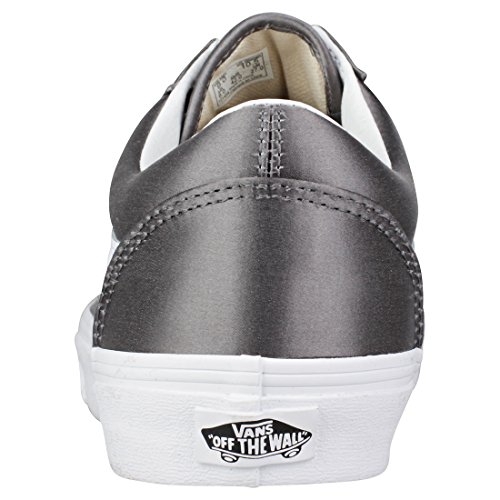 Vans Vans Women's Old Skool Trainers, Grey ((Satin Lux) Gray/True White R1i), 4 UK 36.5 EU