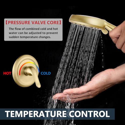 Robinet de douche effet pluie Aolemi contre les variations de température - 8