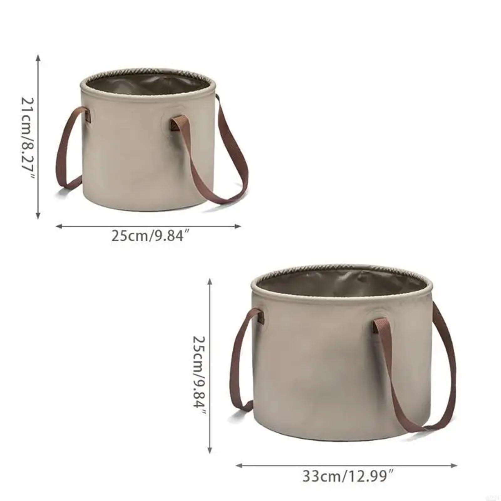 Camping-Klappeimer, rund, auslaufsicher, 10/20 l
