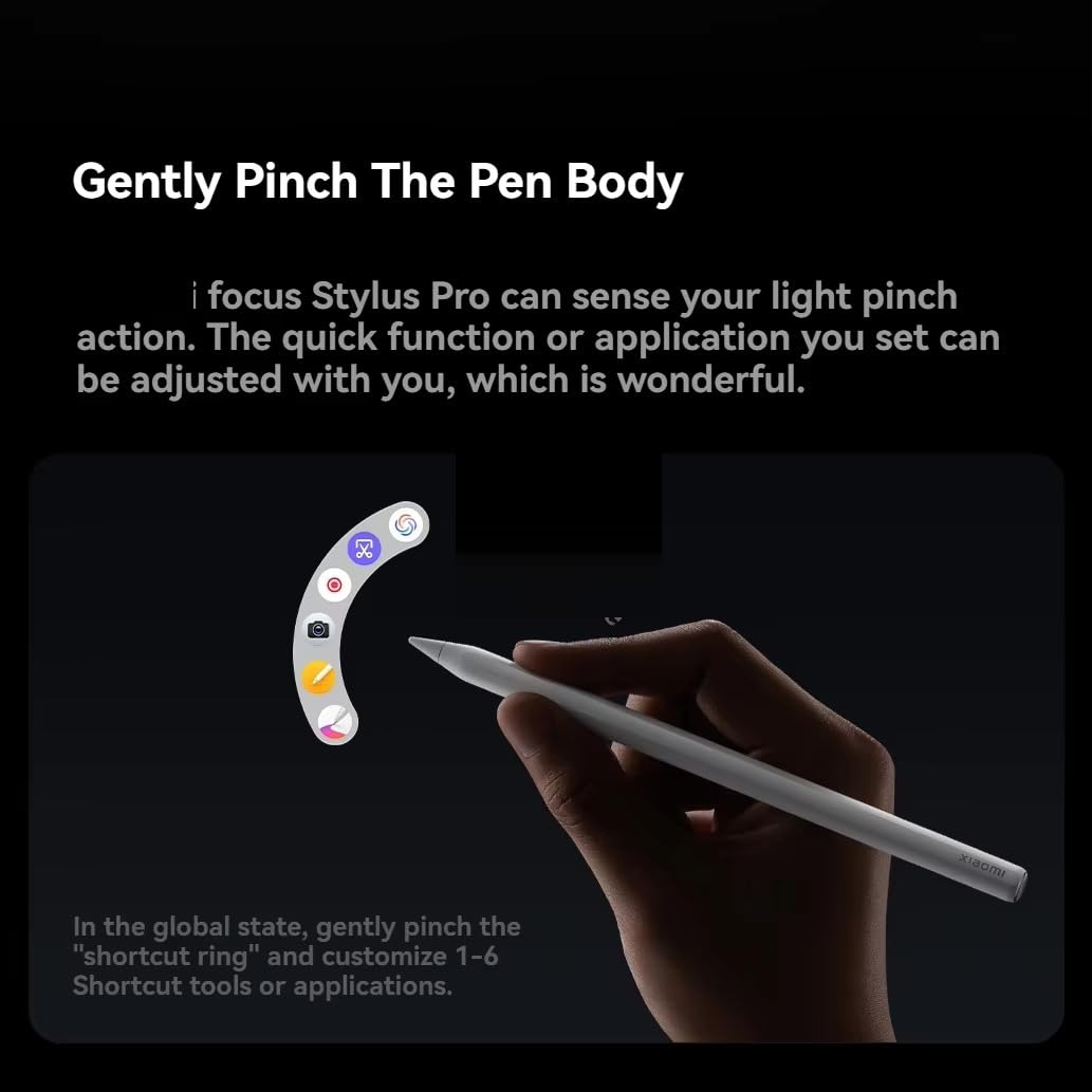 Penna stilo per Xiaomi Pad 8/8 Pro Original Focus Pro Pen, bassa latenza per millisecondi, 16.384 livelli di sensibilità alla pressione, Palm Rejection