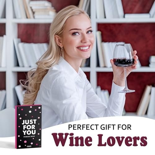 Image of VICRAZY Wine Gifts for Men, Women - Funny Socks - Gifts for Lovers - Stuff, Stocking Stuffers
