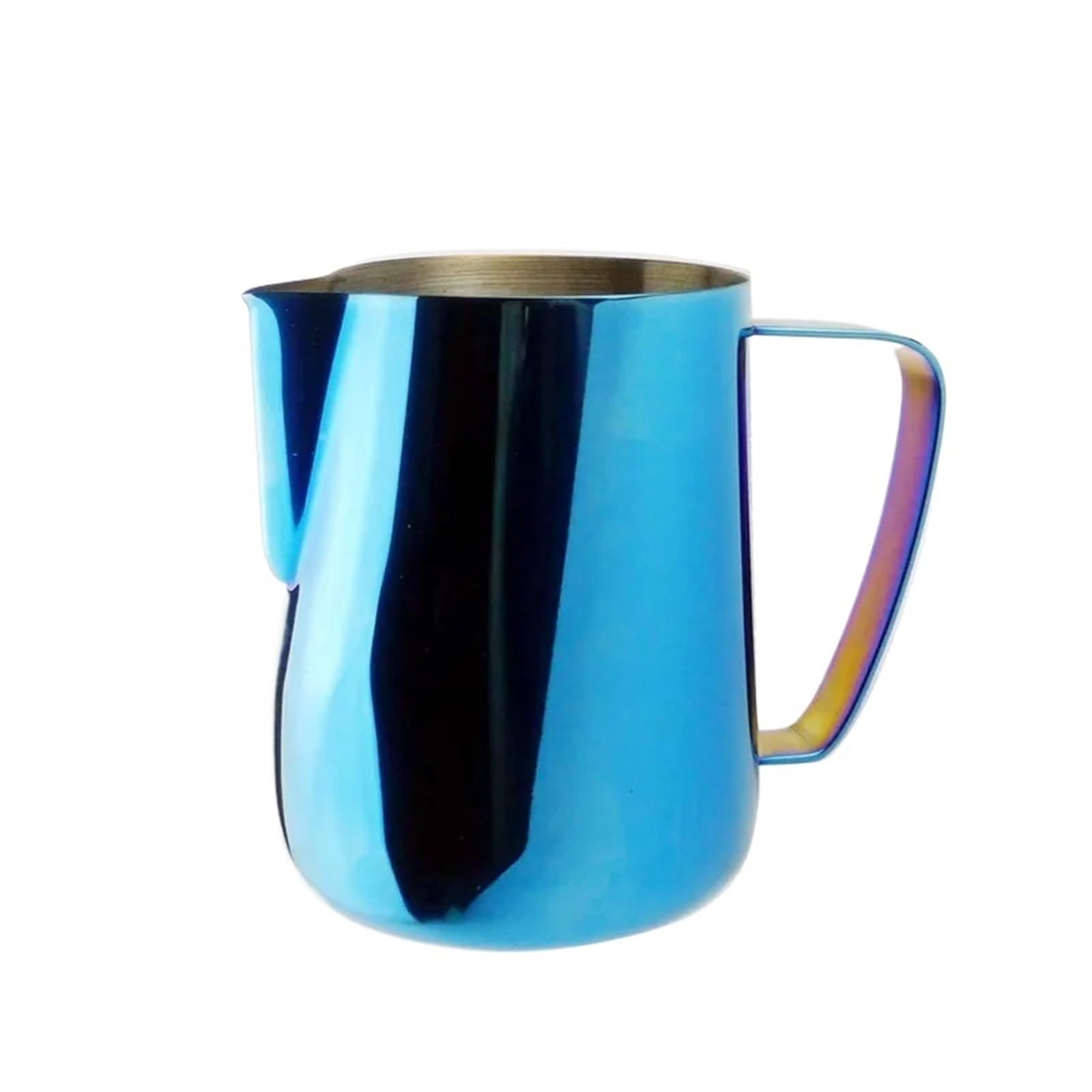 Jarra for leche y café Latte de acero inoxidable, 2 uds., jarra espumar, taza flores, Espumador, herramienta Para café(Red,600ml)