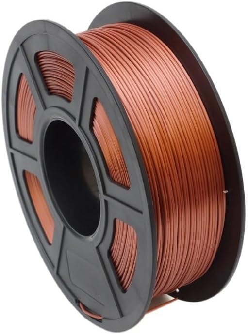 WFBUSPDQ 3D Printer Filament Silk PLA 1.75mm 1kg/2.2lbs Plastic Consumables Materials for 3D Printer Pink(Red Copper)