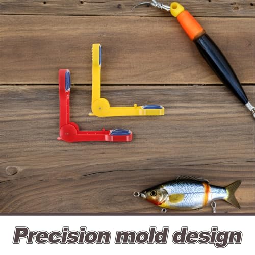 Moldes para señuelos de pesca de carpa de plástico blando amarillo y rojo con diseño ligero 3