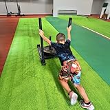 Yescom Sports Sled Strips Turf Gym Turf Flooring for Weight Sled Push Gym Equipment Outdoor Indoor Use 65'x5'(325 Sq.Ft) 0.4" H