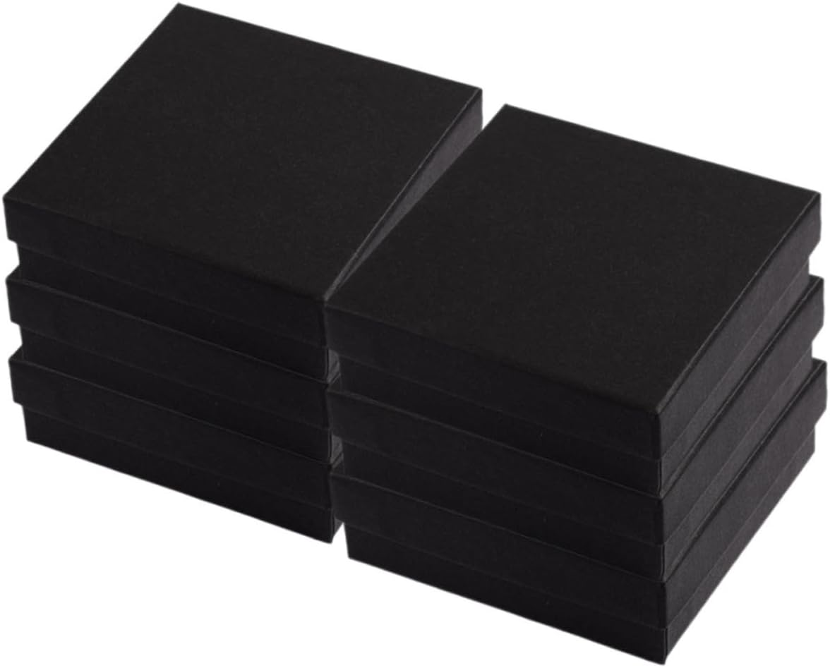 Didiseaon 6-piece Jewelry Box Set Small Necklace Earring Storage Compact Present Boxes Sponge Lining for Travel