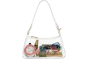 LOXOMU Clear Crossbody Purse for Concerts and Stadiums
