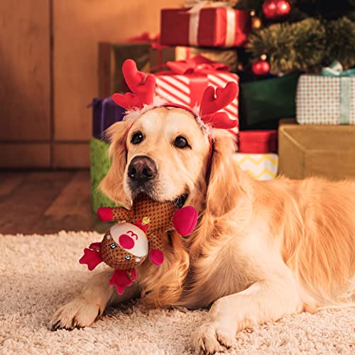 Epesiri 𝐗𝐌𝐀𝐒 𝐆𝐈𝐅𝐓 Christmas Squeaky Dog Toys, Crinkle Dog Toys For Large Dogs, Puppy Chew Toys For Small Dogs, Soft Stuffed Plush Dog Toys With Cotton, Christmas Best Gift Birthday Dog Toy #TOP6