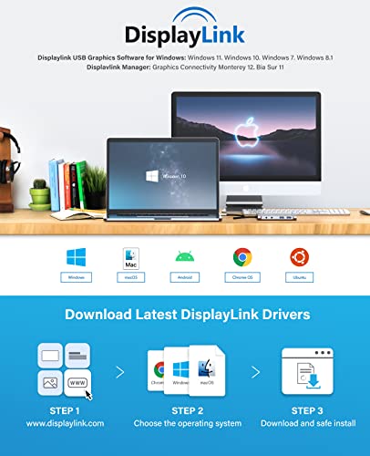 Usb Docking Station, Utechsmart 11 In 1 Usb C Dock Triple Display, Usb 3.0 Laptop Docking Station With Dual Hdmi, Vga, Pd, Ethernet, Sd/Tf, Usb 3.0, Mic/Audio, Compatible For Macbook M1 Dell Hp Lenovo #TOP3