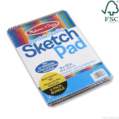 Melissa & Doug 9x12 Jumbo Drawing Paper Pad 2-Pack Art Supply - image 9