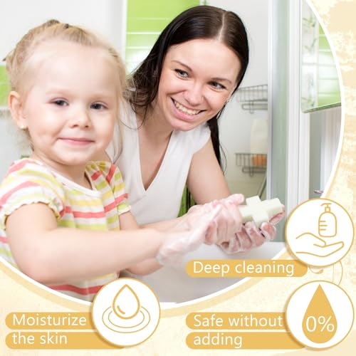 Image of 96 Pcs Cross Soap Baptism Favors Set Include 24 Scented Soap Favors 24 Wooden Rosary 24 Bags and 24 Cards Baby Baptism Favor for Baby Shower Christening Favors Guests First Communion Gifts