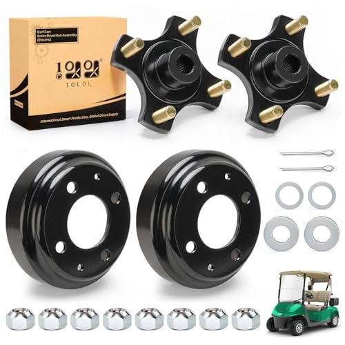 Tambour de frein fendu robuste EZGO TXT moyeu de roue arrière 615604